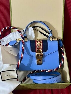 Gucci Mini Sylvie Top Handle Bag
